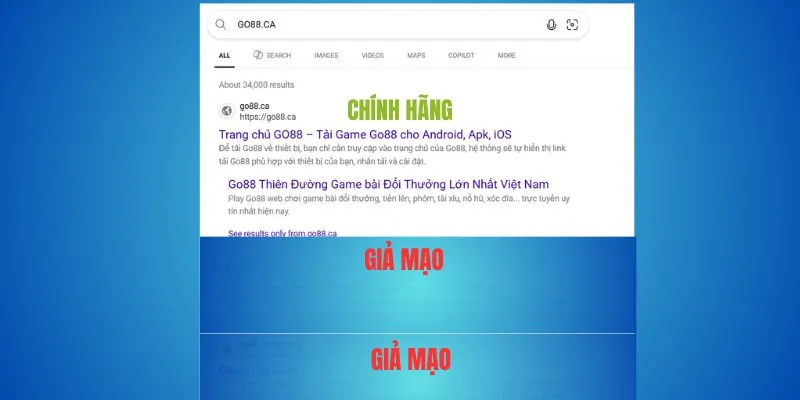 Khẳng định: go88.com & go88.ca là duy nhất – Thương hiệu Go88 thật 1 go88