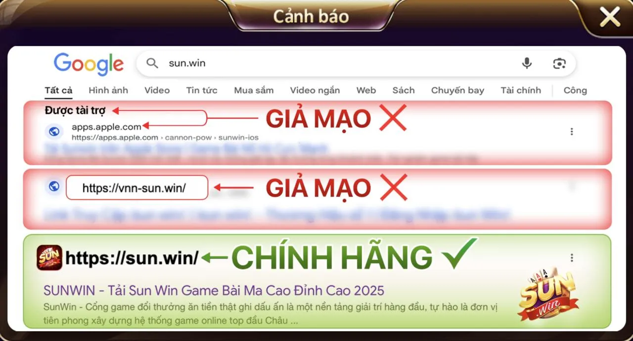 Bảo vệ bản thân khi truy cập Sunwin